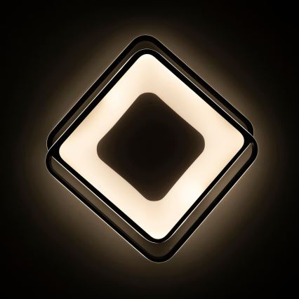 BRILAGI - LED dimbare plafondlamp FLARE LED/102W/230V 3000-6000K 50x50 cm zwart + afstandsbediening