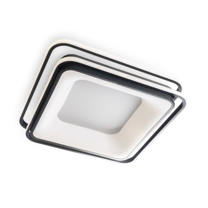 BRILAGI - LED dimbare plafondlamp FLARE LED/102W/230V 3000-6000K 50x50 cm zwart + afstandsbediening
