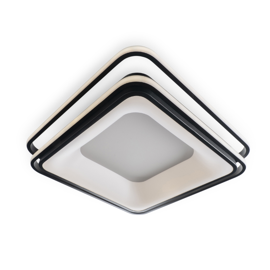 BRILAGI - LED dimbare plafondlamp FLARE LED/102W/230V 3000-6000K 50x50 cm zwart + afstandsbediening