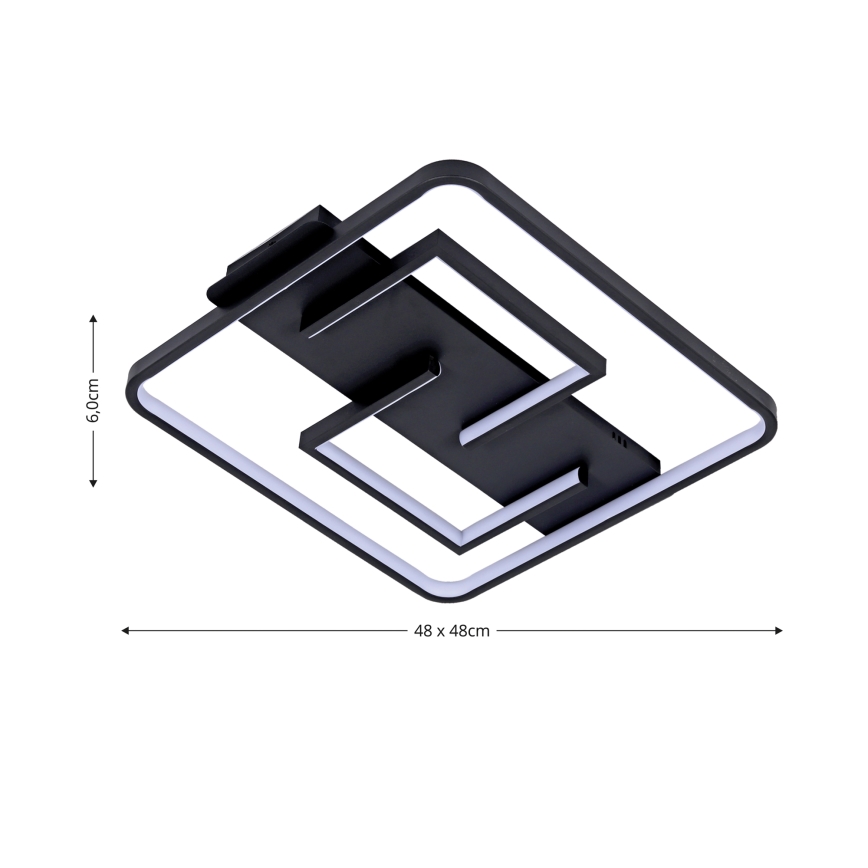 Brilagi - LED dimbare plafondlamp FLARE LED/34W/230V 48x48 cm 3000-6000K + afstandsbediening