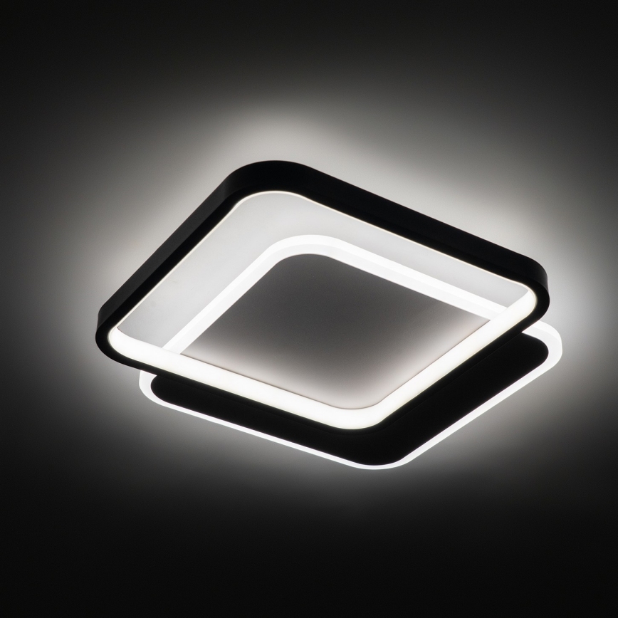 Brilagi - Dimbare LED-plafondlamp FLARE LED/43W/230V 3000-6000K 39,5x45 cm wit/zwart + afstandsbediening