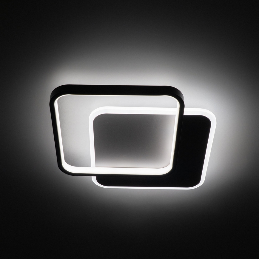 Brilagi - Dimbare LED-plafondlamp FLARE LED/43W/230V 3000-6000K 39,5x45 cm wit/zwart + afstandsbediening