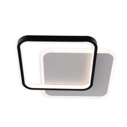 Brilagi - Dimbare LED-plafondlamp FLARE LED/43W/230V 3000-6000K 39,5x45 cm wit/zwart + afstandsbediening