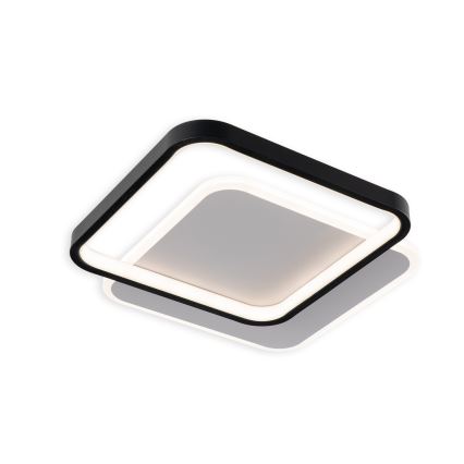 Brilagi - Dimbare LED-plafondlamp FLARE LED/43W/230V 3000-6000K 39,5x45 cm wit/zwart + afstandsbediening