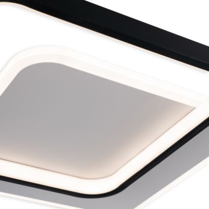 Brilagi - Dimbare LED-plafondlamp FLARE LED/43W/230V 3000-6000K 39,5x45 cm wit/zwart + afstandsbediening