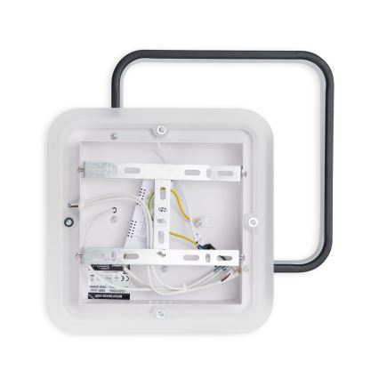 Brilagi - Dimbare LED-plafondlamp FLARE LED/43W/230V 3000-6000K 39,5x45 cm wit/zwart + afstandsbediening