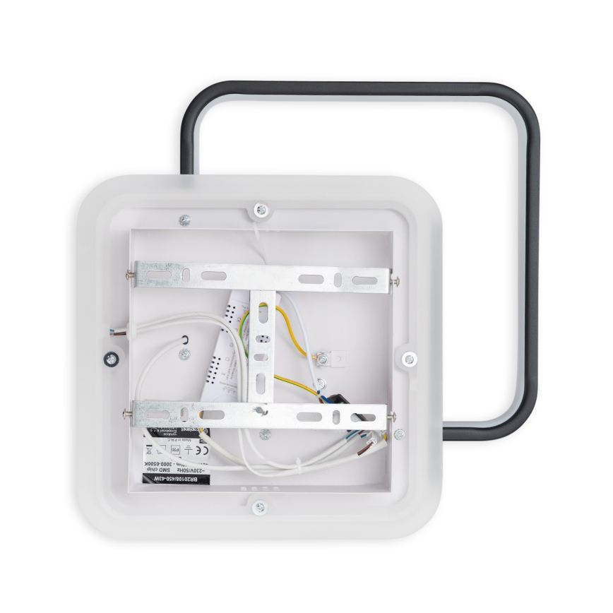 Brilagi - Dimbare LED-plafondlamp FLARE LED/43W/230V 3000-6000K 39,5x45 cm wit/zwart + afstandsbediening