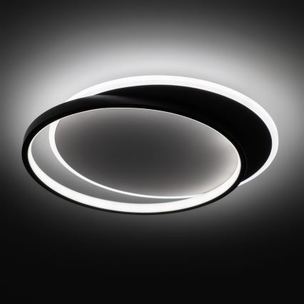 Brilagi - LED dimbare plafondlamp FLARE LED/48W/230V 3000-6000K 39,5x45 cm wit/zwart + afstandsbediening