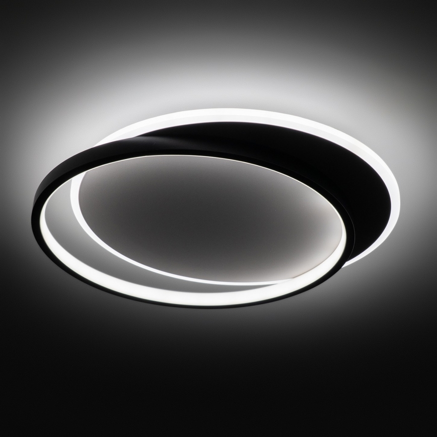 Brilagi - LED dimbare plafondlamp FLARE LED/48W/230V 3000-6000K 39,5x45 cm wit/zwart + afstandsbediening