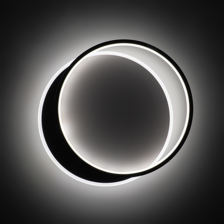 Brilagi - LED dimbare plafondlamp FLARE LED/48W/230V 3000-6000K 39,5x45 cm wit/zwart + afstandsbediening