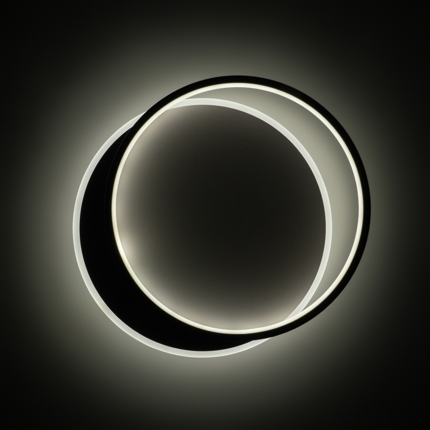 Brilagi - LED dimbare plafondlamp FLARE LED/48W/230V 3000-6000K 39,5x45 cm wit/zwart + afstandsbediening