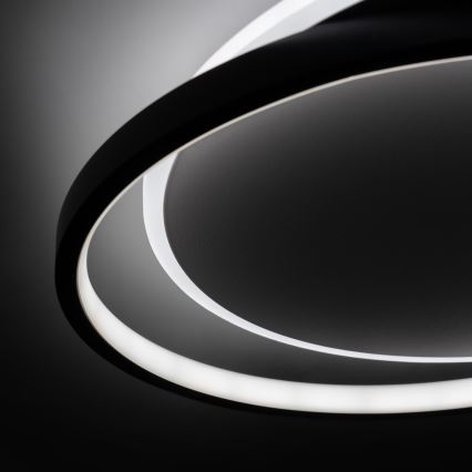 Brilagi - LED dimbare plafondlamp FLARE LED/48W/230V 3000-6000K 39,5x45 cm wit/zwart + afstandsbediening