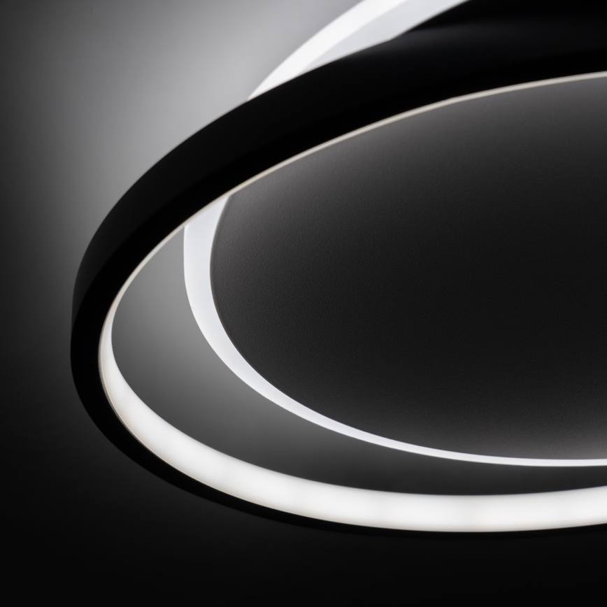 Brilagi - LED dimbare plafondlamp FLARE LED/48W/230V 3000-6000K 39,5x45 cm wit/zwart + afstandsbediening