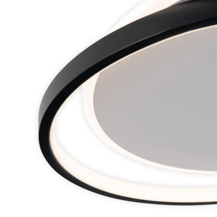 Brilagi - LED dimbare plafondlamp FLARE LED/48W/230V 3000-6000K 39,5x45 cm wit/zwart + afstandsbediening