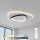 Brilagi - Dimbare LED-plafondlamp FLARE LED/70W/230V 3000-6000K 55x55 cm wit/zwart + afstandsbediening