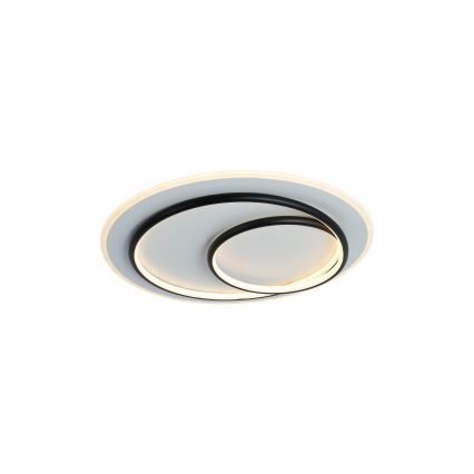 Brilagi - Dimbare LED-plafondlamp IRIS LED/70W/230V 3000-6000K Ø 50 cm wit/zwart + afstandsbediening