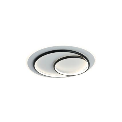 Brilagi - Dimbare LED-plafondlamp IRIS LED/70W/230V 3000-6000K Ø 50 cm wit/zwart + afstandsbediening