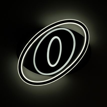 Brilagi - IRIS dimbare LED-plafondlamp LED/78W/230V 3000-6000K 37x49 cm zwart + afstandsbediening