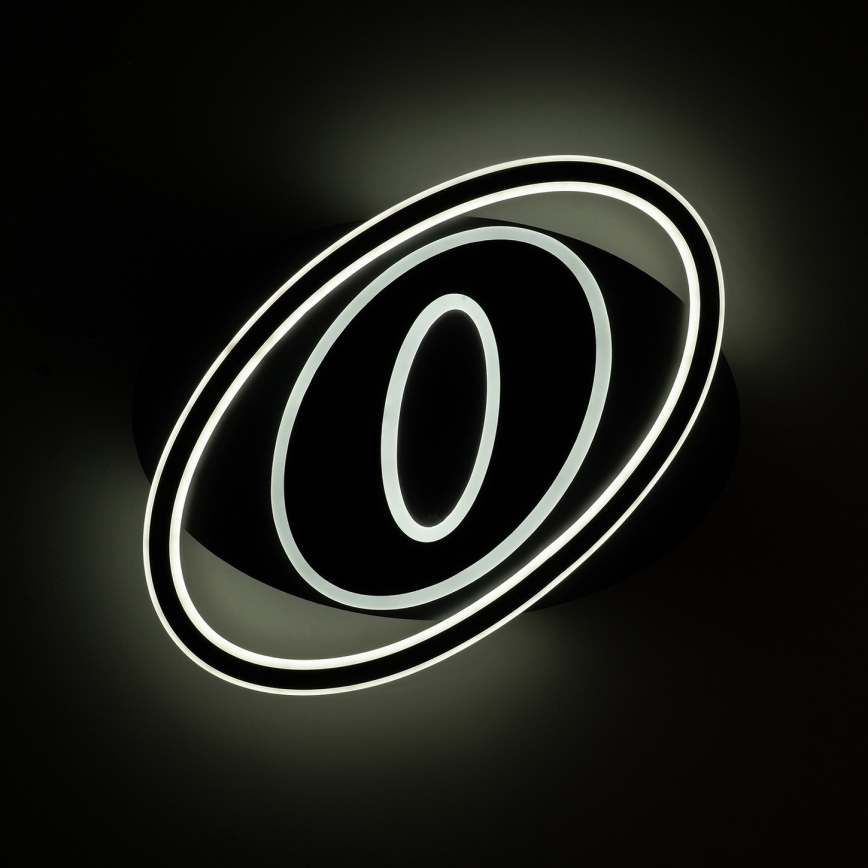 Brilagi - IRIS dimbare LED-plafondlamp LED/78W/230V 3000-6000K 37x49 cm zwart + afstandsbediening