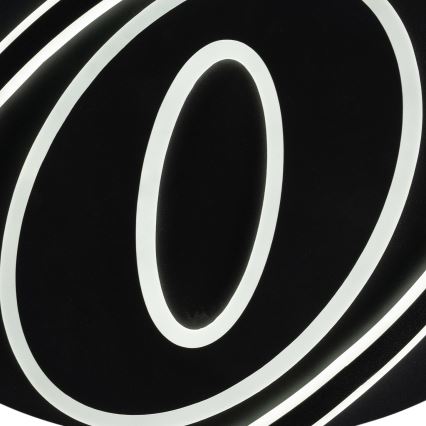 Brilagi - IRIS dimbare LED-plafondlamp LED/78W/230V 3000-6000K 37x49 cm zwart + afstandsbediening