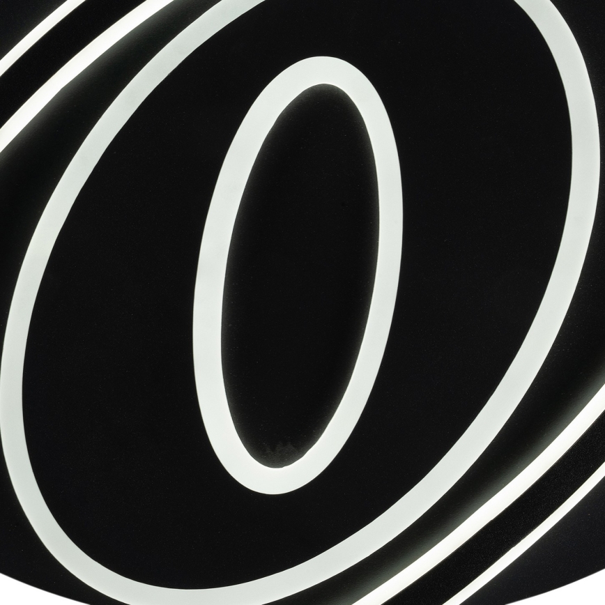 Brilagi - IRIS dimbare LED-plafondlamp LED/78W/230V 3000-6000K 37x49 cm zwart + afstandsbediening