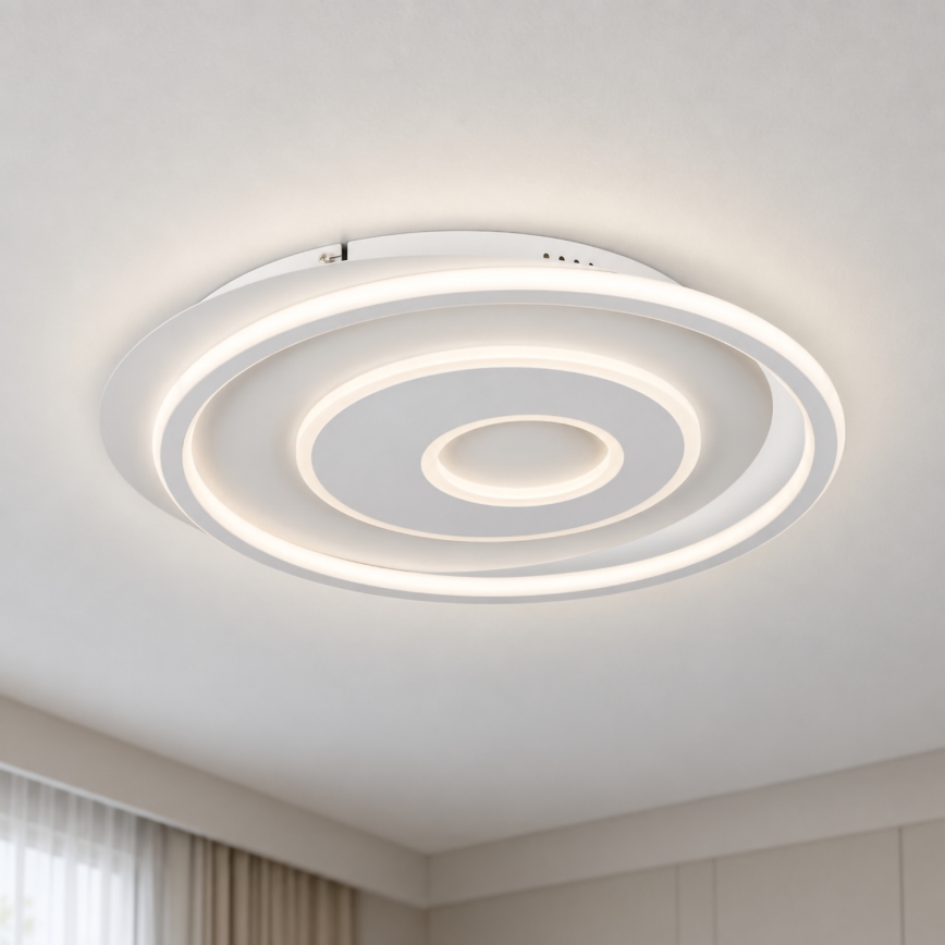 BRILAGI - Dimbare LED-plafondlamp IRIS LED/83W/230V 3000-6000K 46x50 cm wit + afstandsbediening