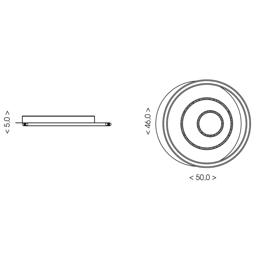 Brilagi - Dimbare LED-plafondlamp IRIS LED/83W/230V 3000-6000K 46x50 cm wit + afstandsbediening