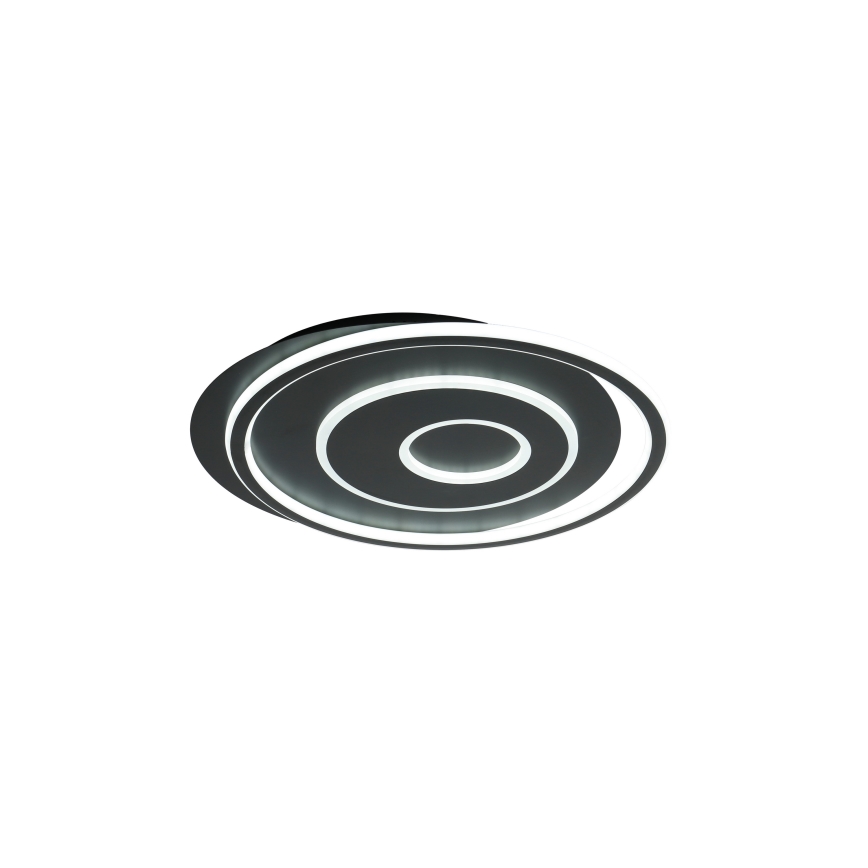 Brilagi - Dimbare LED-plafondlamp IRIS LED/83W/230V 3000-6000K 46x50 cm zwart + afstandsbediening