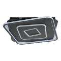 Brilagi - Dimbare LED-plafondlamp IRIS LED/98W/230V 3000-6000K 50x50 cm zwart + afstandsbediening