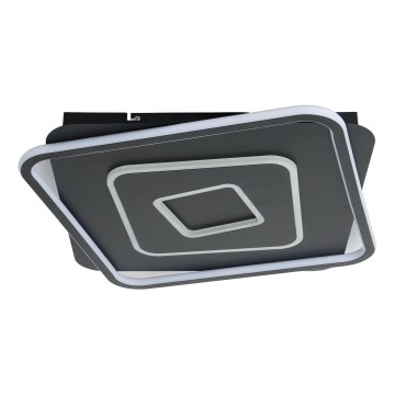 Brilagi - Dimbare LED-plafondlamp IRIS LED/98W/230V 3000-6000K 50x50 cm zwart + afstandsbediening