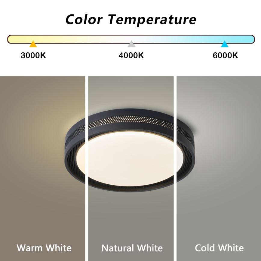 Brilagi - LED-dimbare plafondlamp KREON LED/54W/230V 3000-6000K wit Ø 38 cm + afstandsbediening