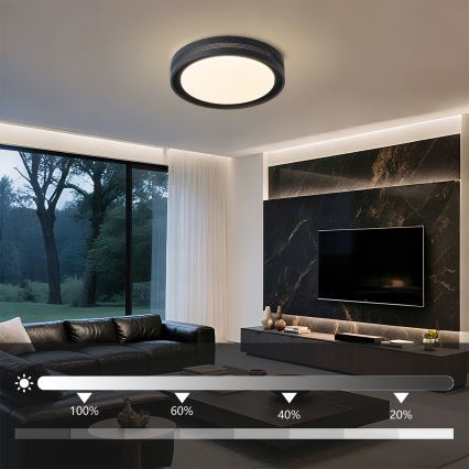 Brilagi - LED-dimbare plafondlamp KREON LED/54W/230V 3000-6000K wit Ø 38 cm + afstandsbediening