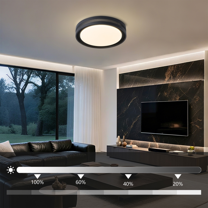 Brilagi - LED-dimbare plafondlamp KREON LED/54W/230V 3000-6000K wit Ø 38 cm + afstandsbediening
