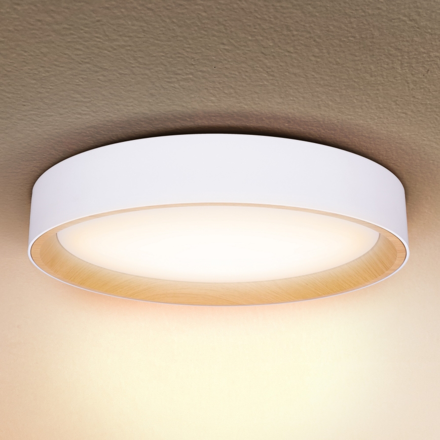 Brilagi - Dimbare LED plafondlamp LARIOS LED/48W/230V 3000-6500K ø 39 cm wit + afstandsbediening