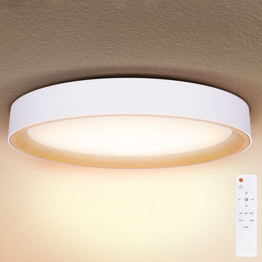 Brilagi - Dimbare LED-plafondlamp LARIOS LED/72W/230V 3000-6500K wit Ø 59 cm + afstandsbediening