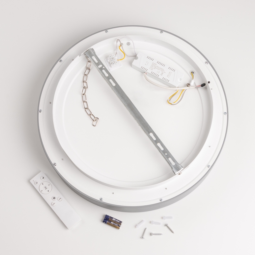 Brilagi - LED dimbare plafondlamp FALCON LED/40W/230V 3000-6500K Ø45 cm grijs + afstandsbediening