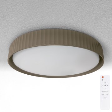 Brilagi - Dimbare LED-plafondlamp LUCIA LED/48W/230V 3000–6500K Ø 41 cm taupe + afstandsbediening
