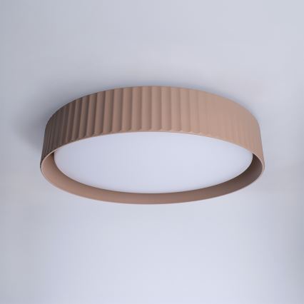 Brilagi - LED-dimbare plafondlamp LUCIA LED/48W/230V 3000-6500K Ø 41 cm bruin + afstandsbediening