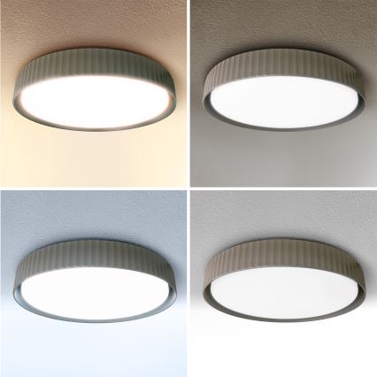 Brilagi - Dimbare LED-plafondlamp LUCIA LED/48W/230V 3000-6500K Ø 41 cm taupe + afstandsbediening