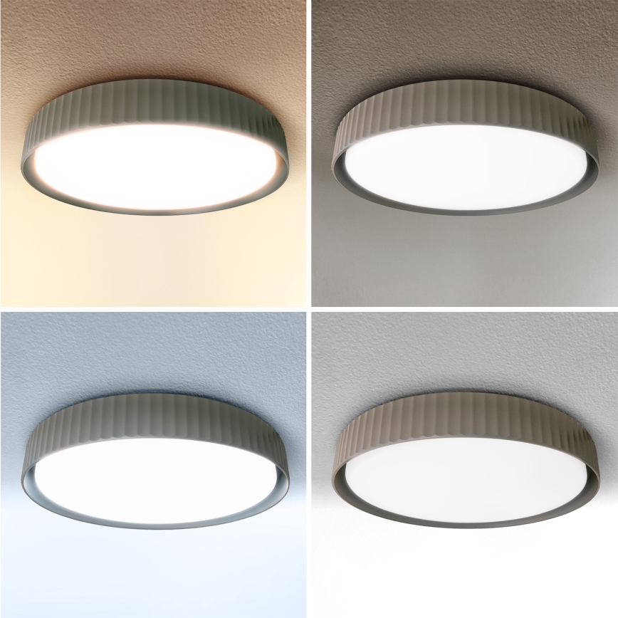 Brilagi - Dimbare LED-plafondlamp LUCIA LED/48W/230V 3000-6500K Ø 41 cm taupe + afstandsbediening