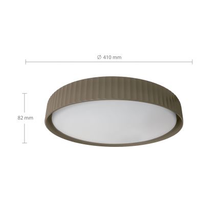 Brilagi - Dimbare LED-plafondlamp LUCIA LED/48W/230V 3000-6500K Ø 41 cm taupe + afstandsbediening