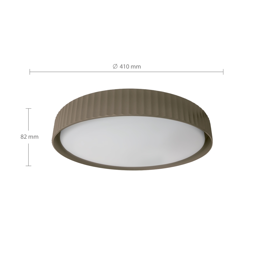 Brilagi - Dimbare LED-plafondlamp LUCIA LED/48W/230V 3000-6500K Ø 41 cm taupe + afstandsbediening