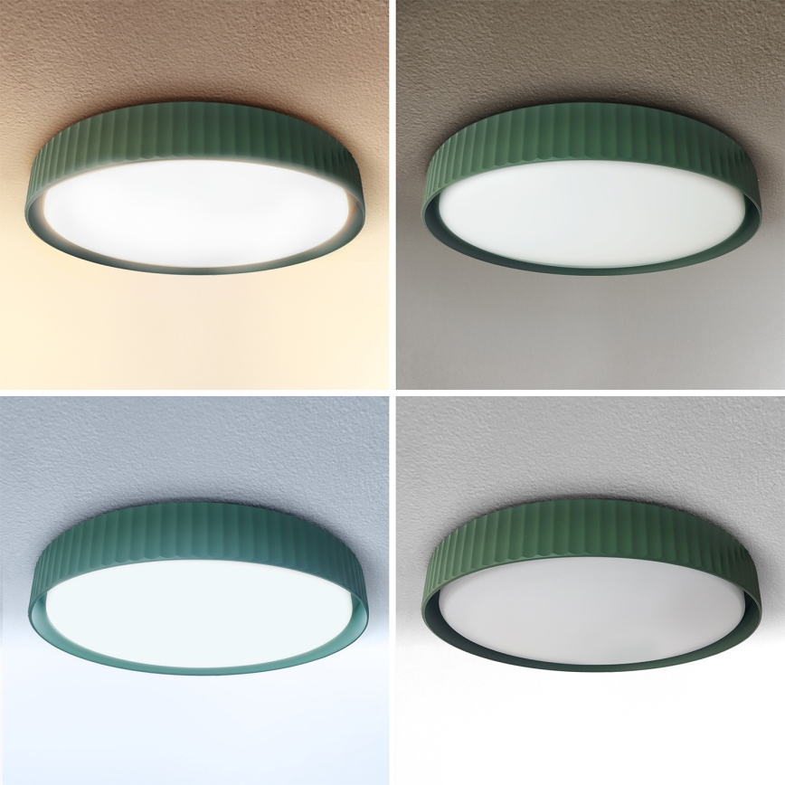 Brilagi - LED dimbare plafondlamp LUCIA LED/60W/230V 3000-6500K Ø 59 cm groen + afstandsbediening