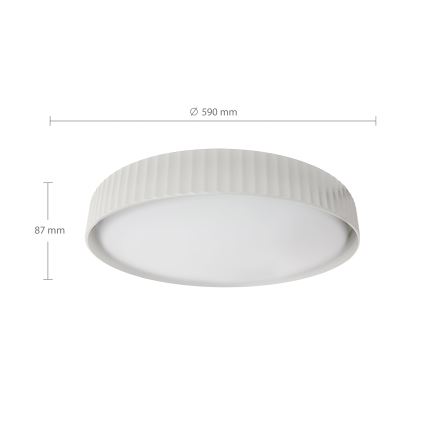 Brilagi - Dimbare LED-plafondlamp LUCIA LED/60W/230V 3000-6500K Ø 59 cm wit + afstandsbediening