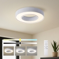 Brilagi - Dimbare LED-plafondlamp LUMIX LED/48W/230V 3000-6000K wit Ø 50 cm + afstandsbediening
