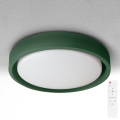Brilagi - Dimbare LED-plafondlamp MATTEO LED/48W/230V 3000-6500K Ø 41 cm groen + afstandsbediening