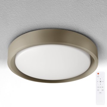 Brilagi - Dimbare LED-plafondlamp MATTEO LED/48W/230V 3000-6500K Ø 41 cm taupe + afstandsbediening