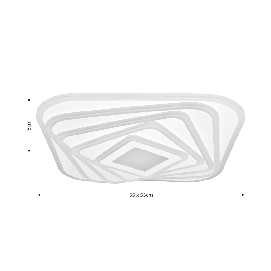 Brilagi - Dimbare LED Plafondlamp MODERN LED/210W/230V 2700-6500K 55x55 cm + afstandsbediening