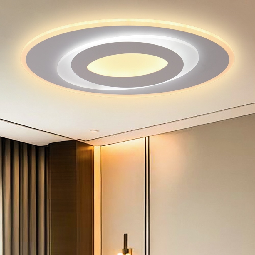 Brilagi - Dimbare LED Plafondlamp MODERN LED/45W/230V 2700-6500K 20x40 cm + afstandsbediening