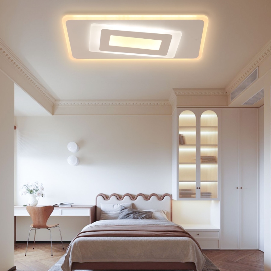 Brilagi - Dimbare LED Plafondlamp MODERN LED/51W/230V 2700-6500K 20x40 cm + afstandsbediening